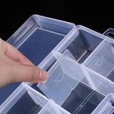 6 Grids Removable Divider Storage Box for Jewelry Earring