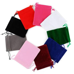 10pcs/lot Velvet Drawstring Pouches for Jewelry Wedding Gift Packing