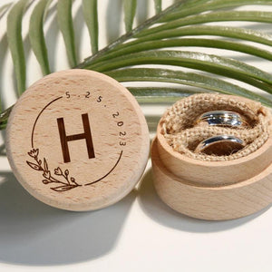 Personalized Monogram Ring Holder Wedding Box
