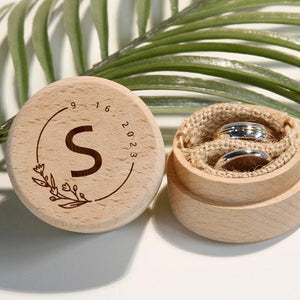 Personalized Monogram Ring Holder Wedding Box
