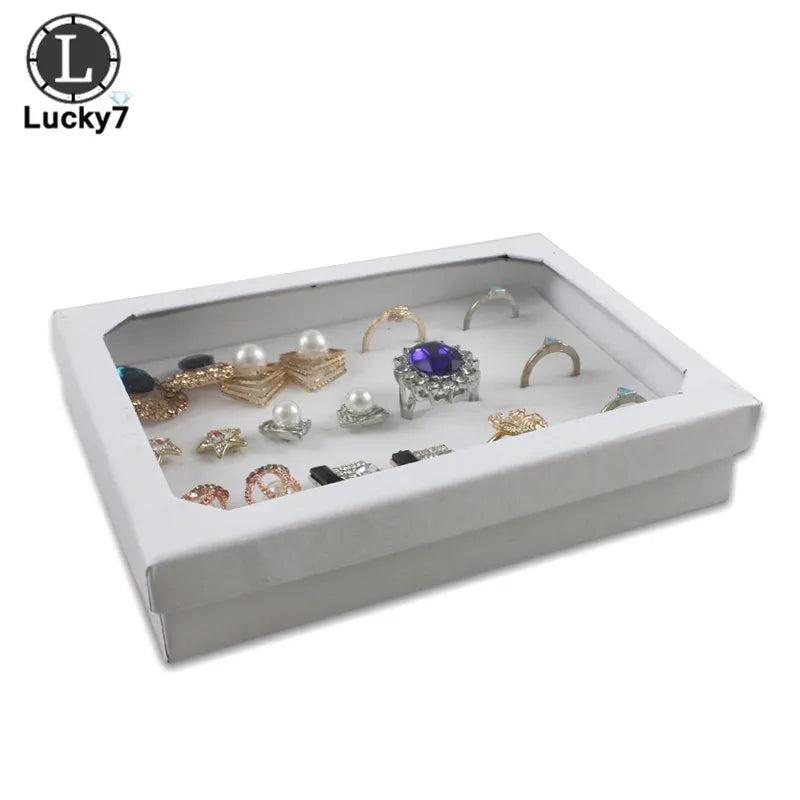 12 Slot Sponge Ring Earrings Display Box Jewelry Holder