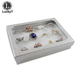 12 Slot Sponge Ring Earrings Display Box Jewelry Holder