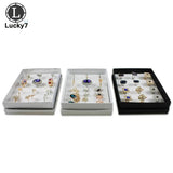 12 Slot Sponge Ring Earrings Display Box Jewelry Holder