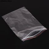 100Pcs 8*12 cm Mini Clear Ziplock Plastic Bags