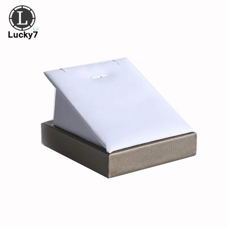 PU Leather Velvet Pendant Display Stand Necklace Props Jewelry Display Bracket