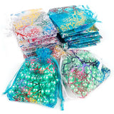 50Pcs Organza Bags White & Colorful Jewelry Packaging Wedding Gift