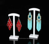 Acrylic Earrings Holder Showcase Jewelry Display Stand