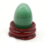 Natural Stone Decoration Egg-Shaped with Base Mini Ornament
