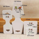 Flower Series Jewelry Set Cards Necklace Earring/Bracelet Display Card