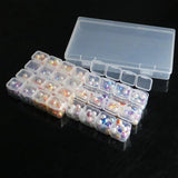 Adjustable 28Cell Storage Box Transparent Organizer Case Craft Jewelry Tool