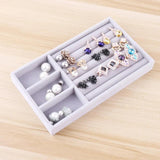 Velvet Jewelry Ring Display Box - Earring Storage Case