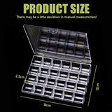 Plastic Storage Jewelry Box for Nail Rhinestones Earrings
