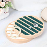 Round Storage Jewelry Ring Display Tray Holder for Retail Use