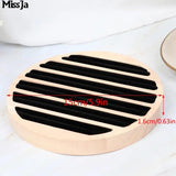 Round Storage Jewelry Ring Display Tray Holder for Retail Use