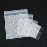 100pcs/Lot Dots Transparent Frosted Plastic Gift Bags