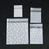 100pcs/Lot Dots Transparent Frosted Plastic Gift Bags