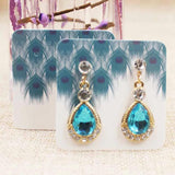 100pcs Blank Earring Packing Cards - White/Kraft/Black Cardboard 5*5cm