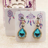 100pcs Blank Earring Packing Cards - White/Kraft/Black Cardboard 5*5cm