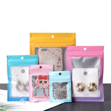 50PCS Gradient Mylar Aluminum Foil Packing Bags Jewelry Storage Pouch