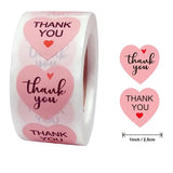 1 Inch Pink Business Label Stickers Paper Thank You Stickers for Baking