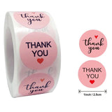 1 Inch Pink Business Label Stickers Paper Thank You Stickers for Baking