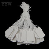 500pcs Jewelry Tags with Cotton String 13*23mm Paper Label Print