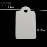 500pcs Jewelry Tags with Cotton String 13*23mm Paper Label Print