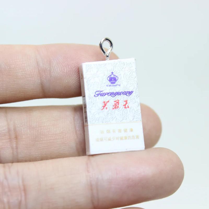 10Pcs Mini Resin Cigarette Charms Pendant DIY Earrings Necklace Decoration