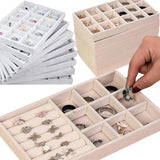 Velvet Jewelry Display Stackable Jewellery Holder Portable