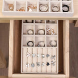 Velvet Jewelry Display Stackable Jewellery Holder Portable