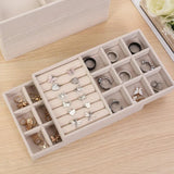 Velvet Jewelry Display Stackable Jewellery Holder Portable