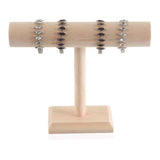 Wooden Bracelet Chain T-Bar Jewelry Display Stand