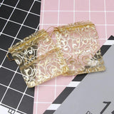 100Pcs Organza Bags Drawstring Pouch for Christmas Wedding Gift