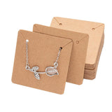 50pcs Necklace Display Stand Cards For Jewelry Packaging