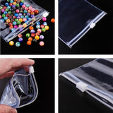 10PCS Transparent Jewelry Storage Zipper Bags Self Sealing PVC Gift Bag