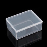 5pcs Plastic Clear Square Capping Storage Jewelry Display Boxes