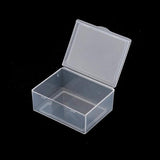 5pcs Plastic Clear Square Capping Storage Jewelry Display Boxes