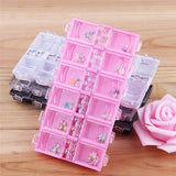 Adjustable Plastic Storage Box Case Organizer for Beads Earring Jewelry