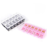 Adjustable Plastic Storage Box Case Organizer for Beads Earring Jewelry