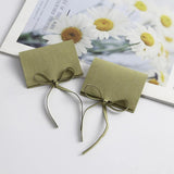 5pcs Microfiber Gift Bags Wedding Favors Guests Candy Jewelry Pouch Ribbon