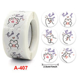 500pcs 1inch Cartoon Animal Children Sticker Label Thank You Toy Game Sticker