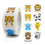 500pcs 1inch Cartoon Animal Children Sticker Label Thank You Toy Game Sticker