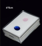 Plastic Rectangle Gem Box Gemstone Packaging Pendant Earring Organizer