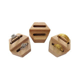 Hexagon Ring Display Stand Couples Rings Storage Tray Organizer