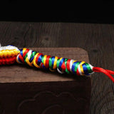 Tibetan Colorful Thread Hand-Woven Cordyceps King Kong Hanging Knot