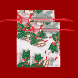 Organza Christmas Drawstring Bags Multicolor Pouches Candy Wedding Party Bags