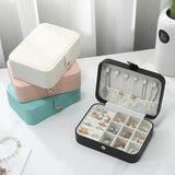 Travel Jewelry Display Organizer Earring Holder Storage Box