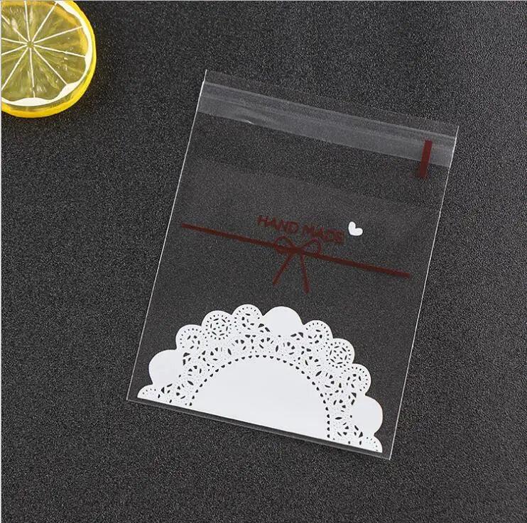 100pcs Clear Self Adhesive Seal Plastic Bags Resealable Cellophane OPP Poly Bags