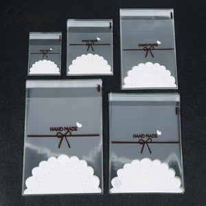 100pcs Clear Self Adhesive Seal Plastic Bags Resealable Cellophane OPP Poly Bags