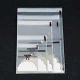 100pcs Clear Self Adhesive Seal Plastic Bags Resealable Cellophane OPP Poly Bags
